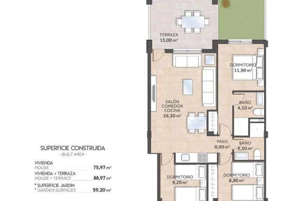 Image No.17-3 Bed Apartment for sale