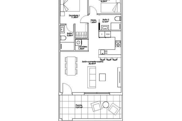 Image No.6-2 Bed Apartment for sale