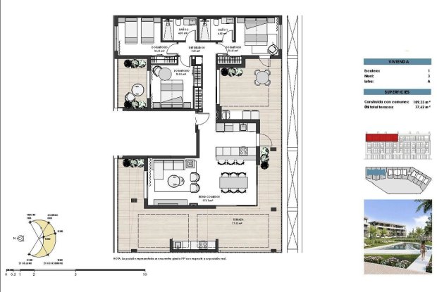 Image No.15-Penthouse de 3 chambres à vendre à Torre Pacheco Town