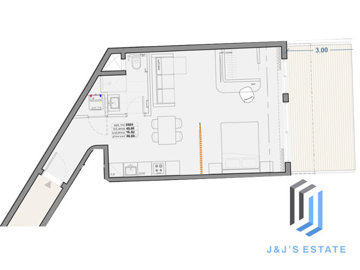 1 - , Apartment