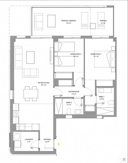 Image No.28-Appartement de 2 chambres à vendre