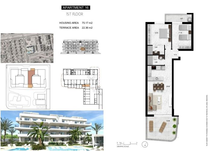 Image No.11-Appartement de 2 chambres à vendre à Orihuela Costa
