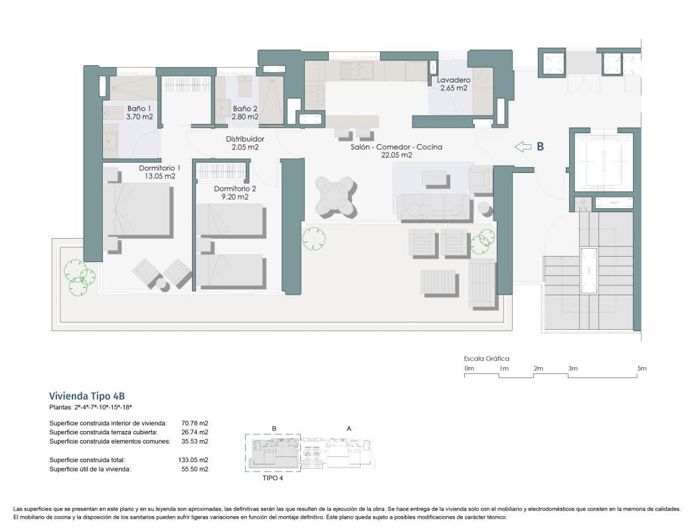 Image No.13-2 Bed Apartment for sale