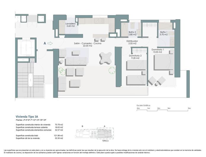 Image No.14-2 Bed Apartment for sale
