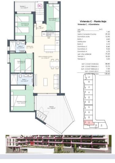 Image No.9-4 Bed Apartment for sale