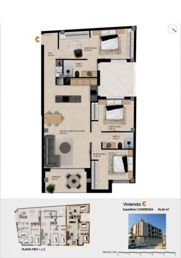 Image No.11-2 Bed Apartment for sale