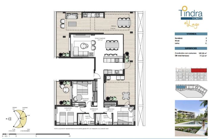 Image No.14-3 Bed Apartment for sale
