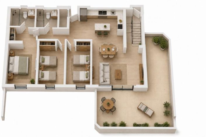 Image No.16-3 Bed Apartment for sale