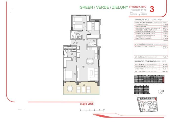 Image No.13-3 Bed Apartment for sale