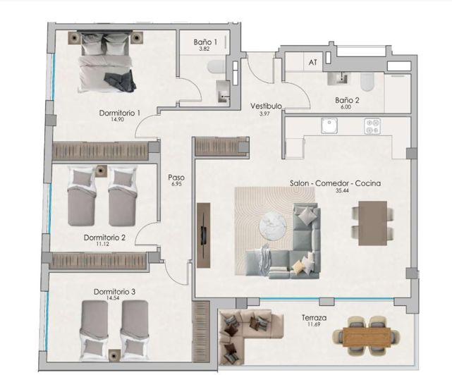 Image No.7-Appartement de 2 chambres à vendre à Santa Pola