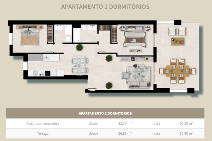Image No.16-2 Bed Apartment for sale