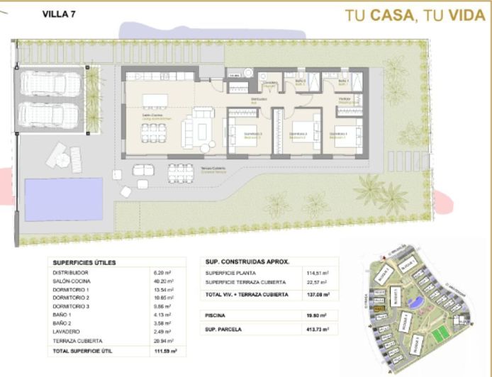 Image No.2-3 Bed Villa for sale