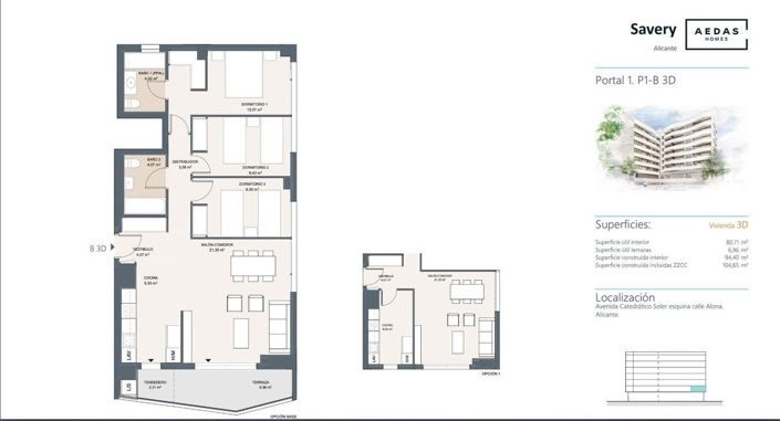 Image No.18-3 Bed Apartment for sale