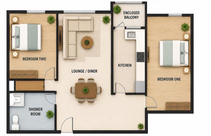 Image No.8-2 Bed Apartment for sale