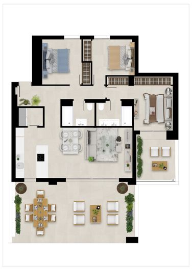 Image No.25-3 Bed Penthouse for sale