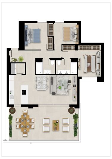 Image No.26-3 Bed Penthouse for sale