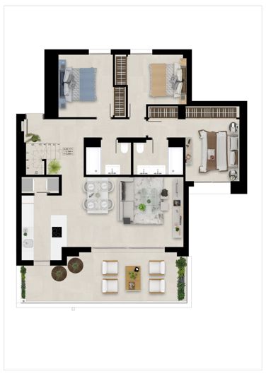 Image No.35-3 Bed Penthouse for sale