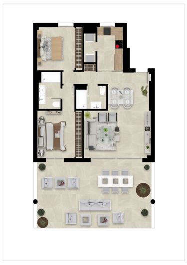 Image No.12-2 Bed Apartment for sale