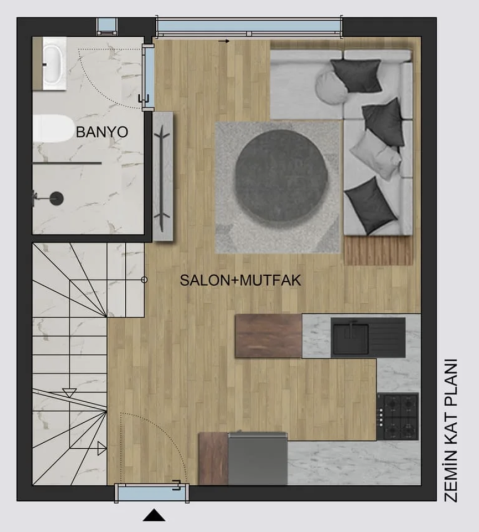 Image No.27-Appartement de 1 chambre à vendre à Altinova Sinan