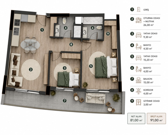 Image No.5-1 Bed Apartment for sale