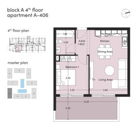 1 Bedroom Apartment – Unit A406