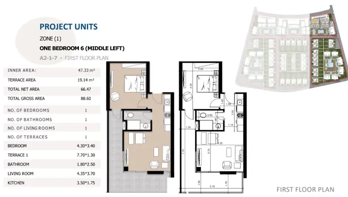 Image No.13-1 Bed Apartment for sale