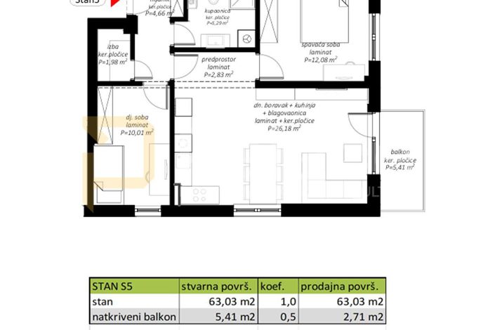 Image No.4-3 Bed Apartment for sale