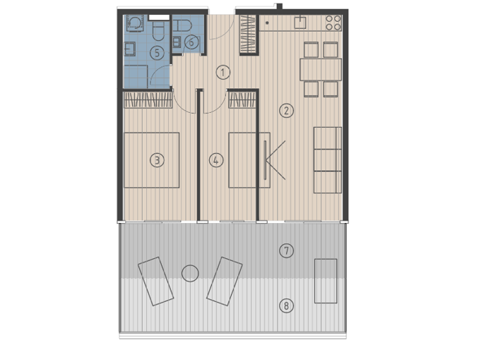 Image No.2-Apartamento con 2 dormitorios en venta