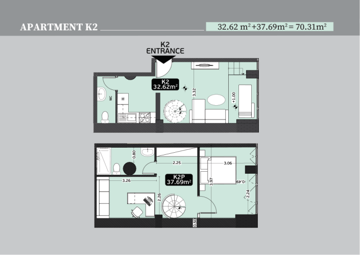 Image No.2-Dúplex con 1 dormitorio en venta